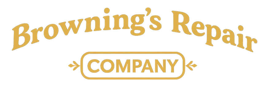 Browning's Repair Company Logo